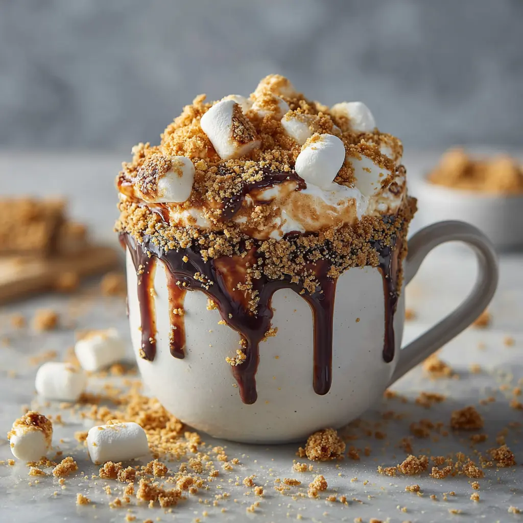 7 Dorm-Friendly Desserts You Can Make with Mini Marshmallows 2 Microwave mug s’mores with mini marshmallows and chocolate