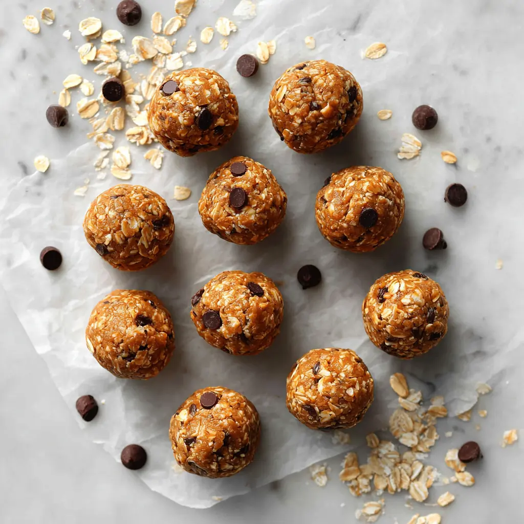 Peanut Butter Protein Balls – The Best No-Bake Snack for Dorm Life 1 High-protein peanut butter energy balls with oats and chocolate chips – easy no-bake dorm snack