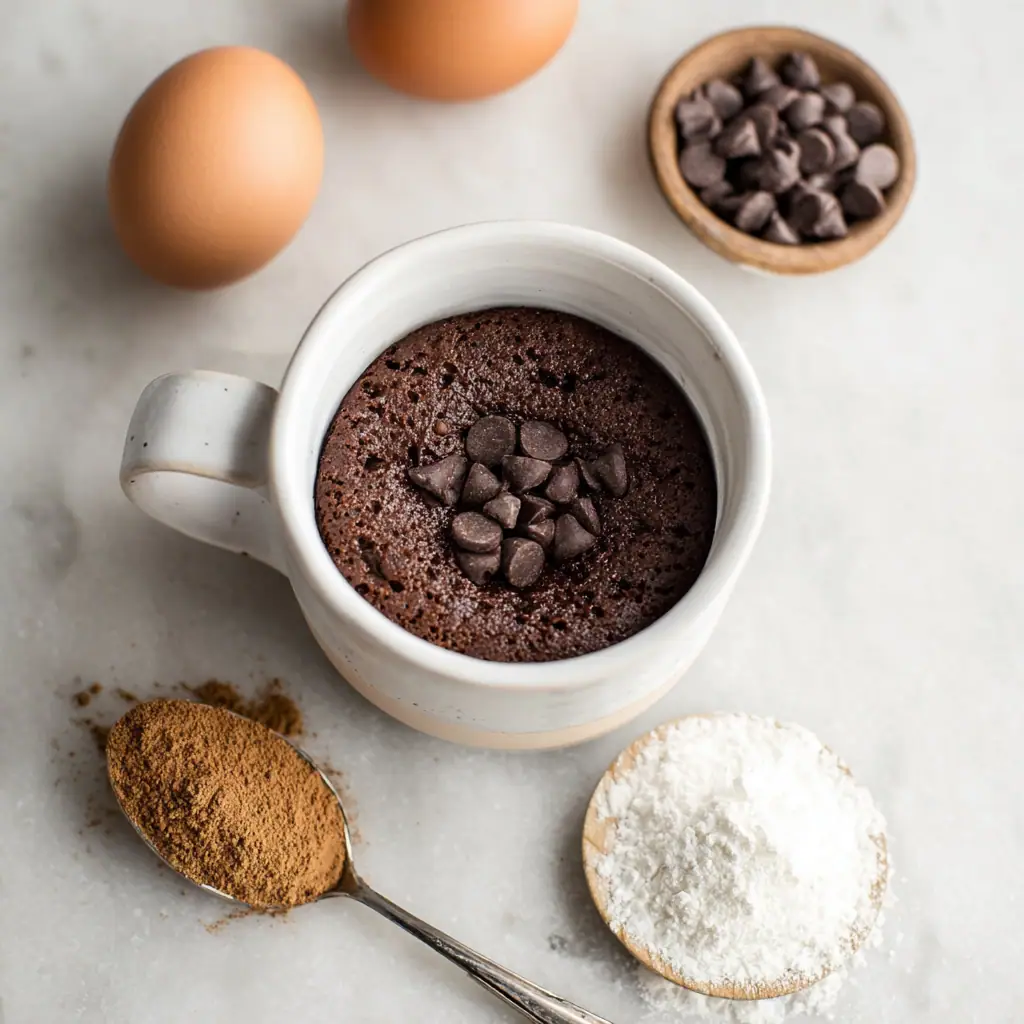 Protein Mug Cake 5 chocolate protein mug cake ingredients 1
