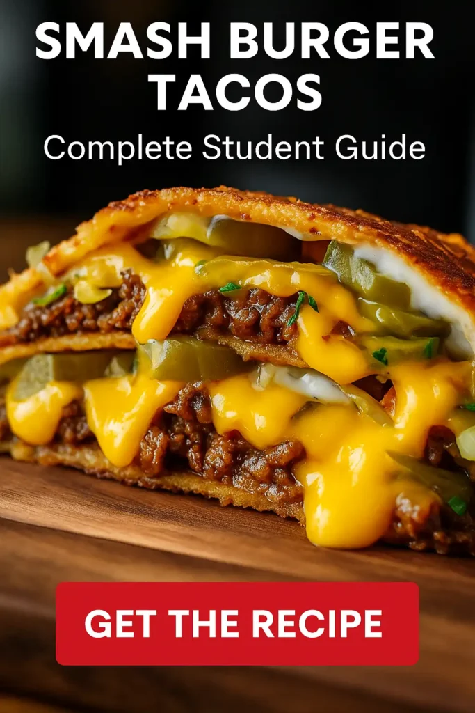 Smash Burger Tacos: Complete Student Guide 2 Smash Burger Tacos Recipe for Students – Easy Budget Friendly