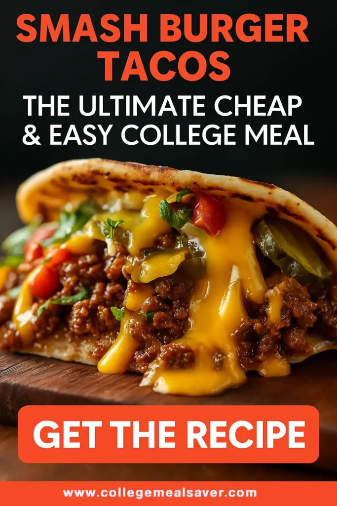 Smash Burger Tacos: The Ultimate Cheap & Easy College Meal 6 Smash Burger Tacos The Ultimate Cheap Easy College Meal