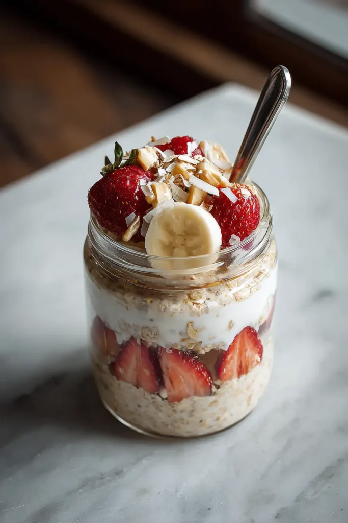 Overnight Oats Recipe: The Ultimate Student Guide for Easy, Healthy Mornings 2 Strawberry Banana Overnight