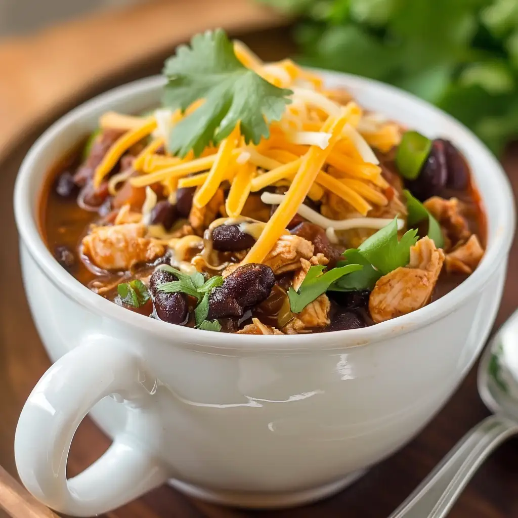 High-Protein Microwave Meals for Busy College Nights 4 Microwave mug of spicy protein-packed chili with beans and chicken