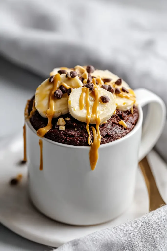 Easy 2 Ingredient Protein Mug Cake in the Microwave – Healthy Student Dessert Recipe