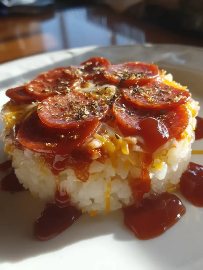 No-Cook Dorm Snacks Every Student Needs to Try 9 Rice cake topped with tomato sauce, cheese, and pepperoni.