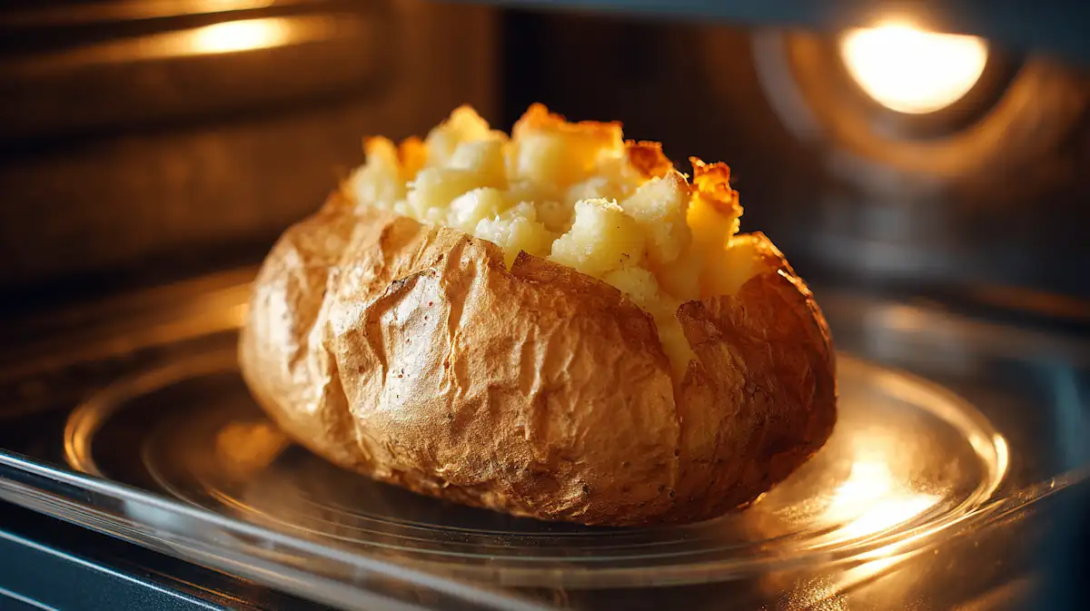 Microwave Baked Potato (Ready in 7 Minutes!) — The Ultimate College Comfort Meal 4 BAKED POTATO MICROWAVE 2