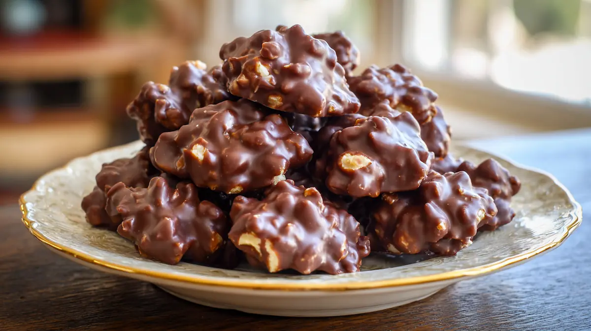 Easy Chocolate Covered Nut Clusters (5-Minute Student Snack You’ll Love!) 4 Easy Chocolate Covered Nut Clusters Recipe
