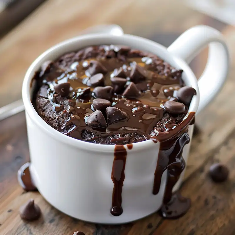  microwave mug brownie for college dorm dessert