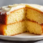 10 Easy Ways to Make Any Cake Moist (Student-Friendly Baking Guide) Vertical hero image showing a moist vanilla cake sliced on a cooling rack with soft golden texture