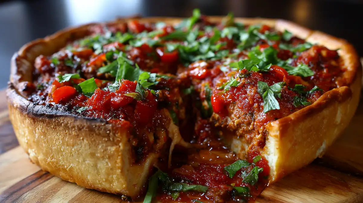 Easy Chicago Deep Dish Pizza for Students 🍕: Cheap, Cheesy & Totally Worth It! 3 Easy Chicago Deep Dish Pizza