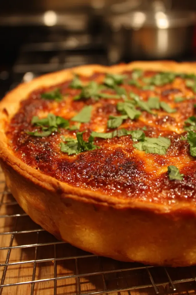 Easy Chicago Deep Dish Pizza for Students 🍕: Cheap, Cheesy & Totally Worth It! 2 Easy Chicago Deep Dish Pizza for Students