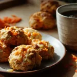 Whole wheat carrot biscuits, sweet and savory versions on a rustic table, perfect for students looking for a healthy and affordable recipe