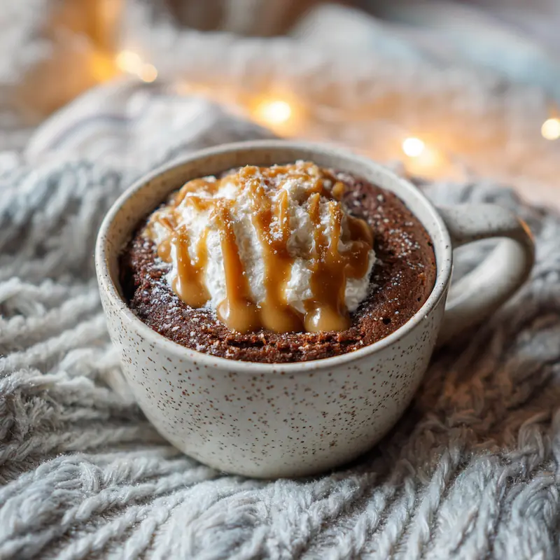 2-ingredient banana peanut butter mug cake — easy dessert for students without a kitchen