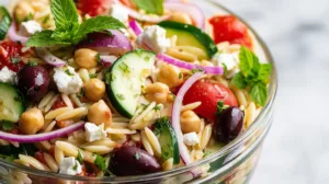 Easy Mediterranean Orzo Pasta Salad (Cheap, Healthy & Perfect for Students!)
