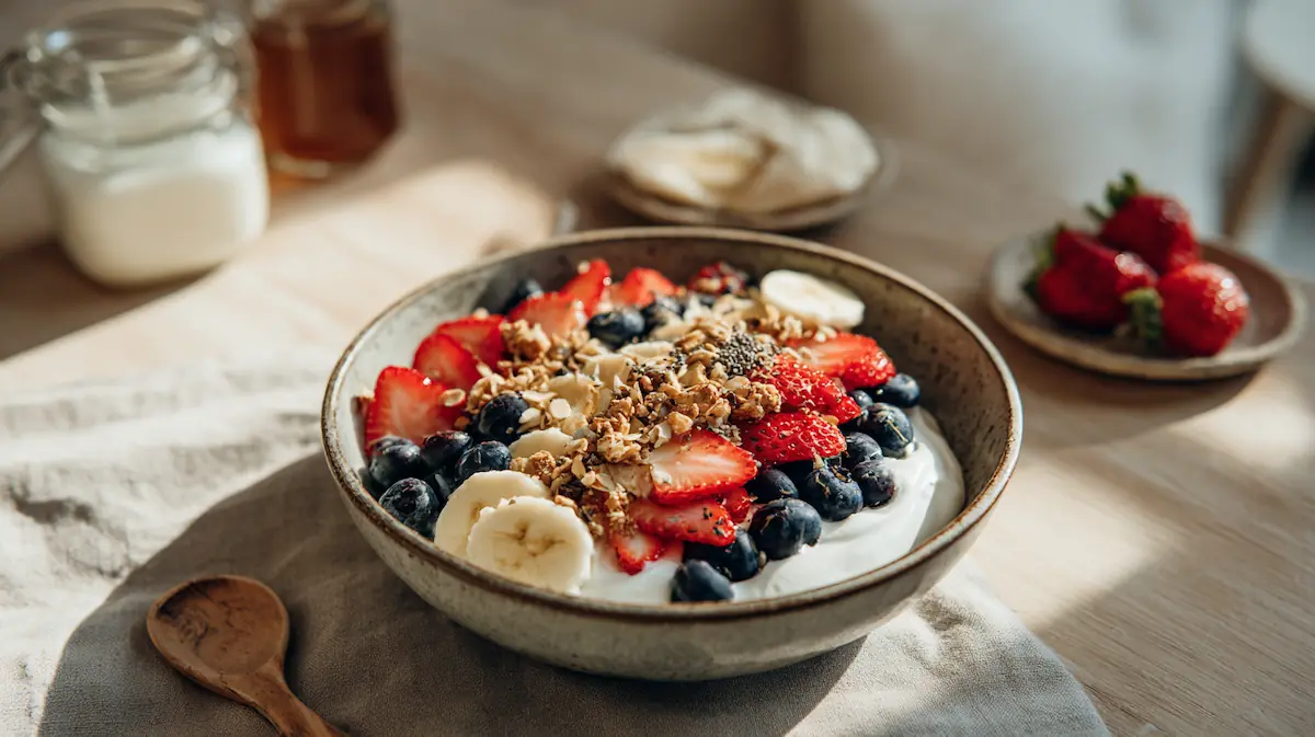 Easy Probiotic Yogurt Bowl Recipe for Students (Cheap, Healthy & Gut-Friendly!) 1 Easy Probiotic Yogurt Bowl for Students – Healthy Gut Friendly Breakfast