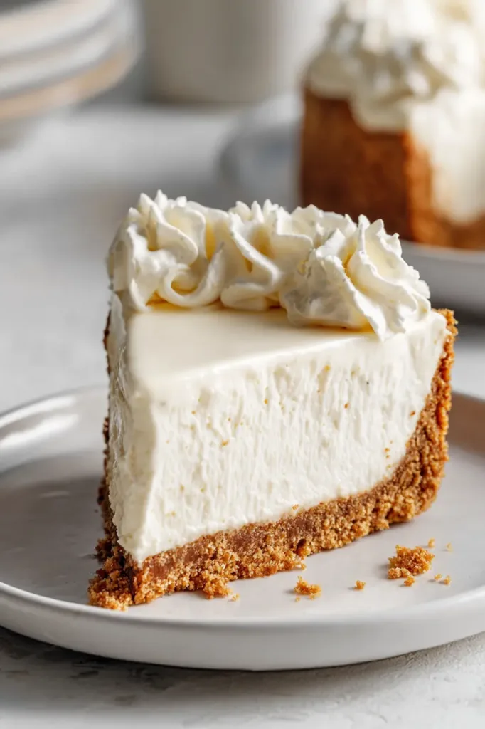 No-bake cheesecake recipe with creamy vanilla filling