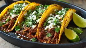 Homemade Birria Tacos with Rich Consomme