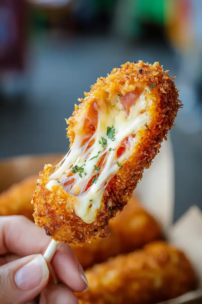 Easy Korean corn dog recipe with mozzarella cheese pull, Korean French fried corn dogs made at home
