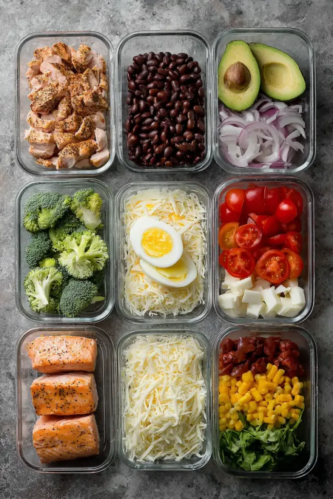 Banh Mi Bowl Recipe (Healthy, High-Protein & Meal-Prep Friendly) 3 meal prep style ingredients