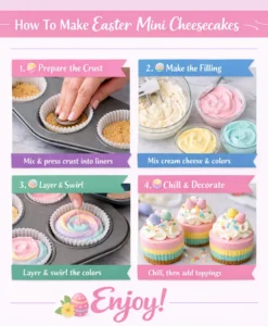 How To Make Easter Cheesecakes (Step-by-Step)