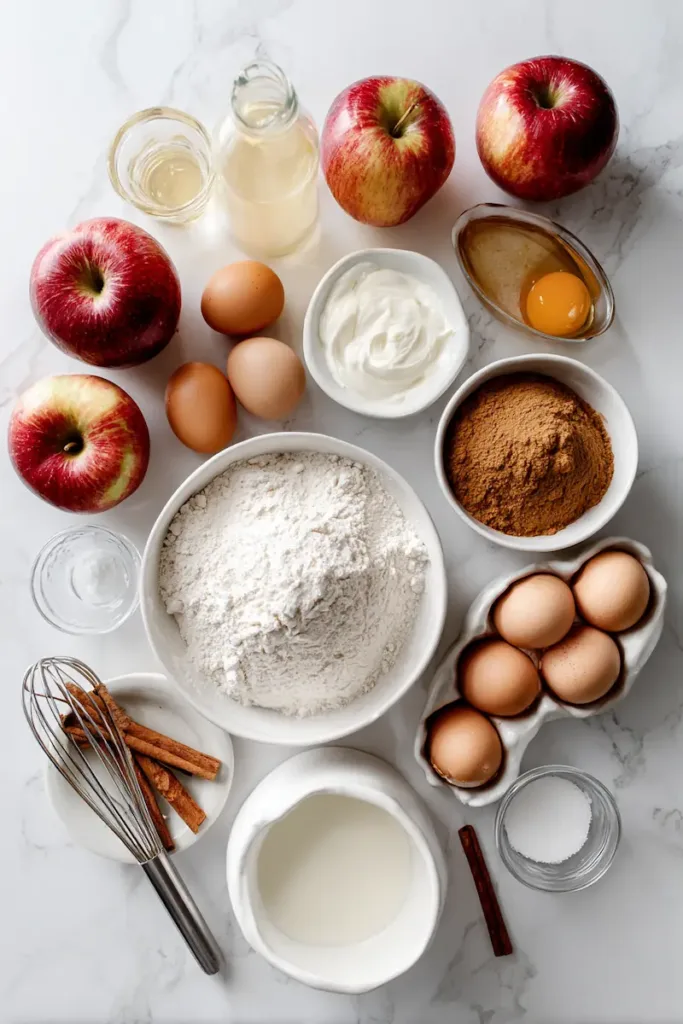 Ingredients for Amish Apple Fritter Bread