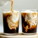 How to Make Cold Brew Coffee at Home Easy Recipe Mason jar filled with homemade cold brew coffee concentrate on wooden counter